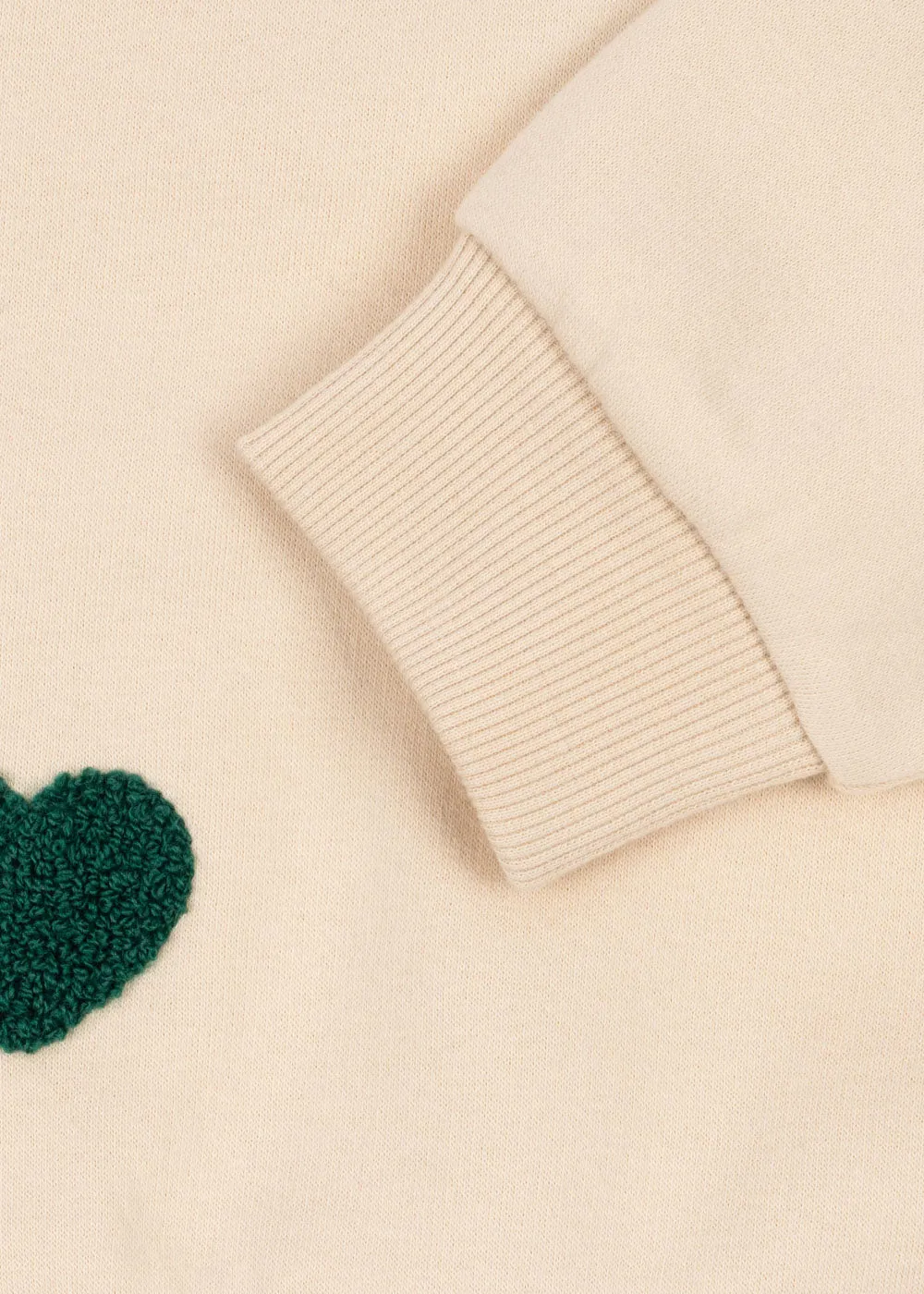 Konges Sløjd Lou Badstof Sweater bon coeur biokatoen