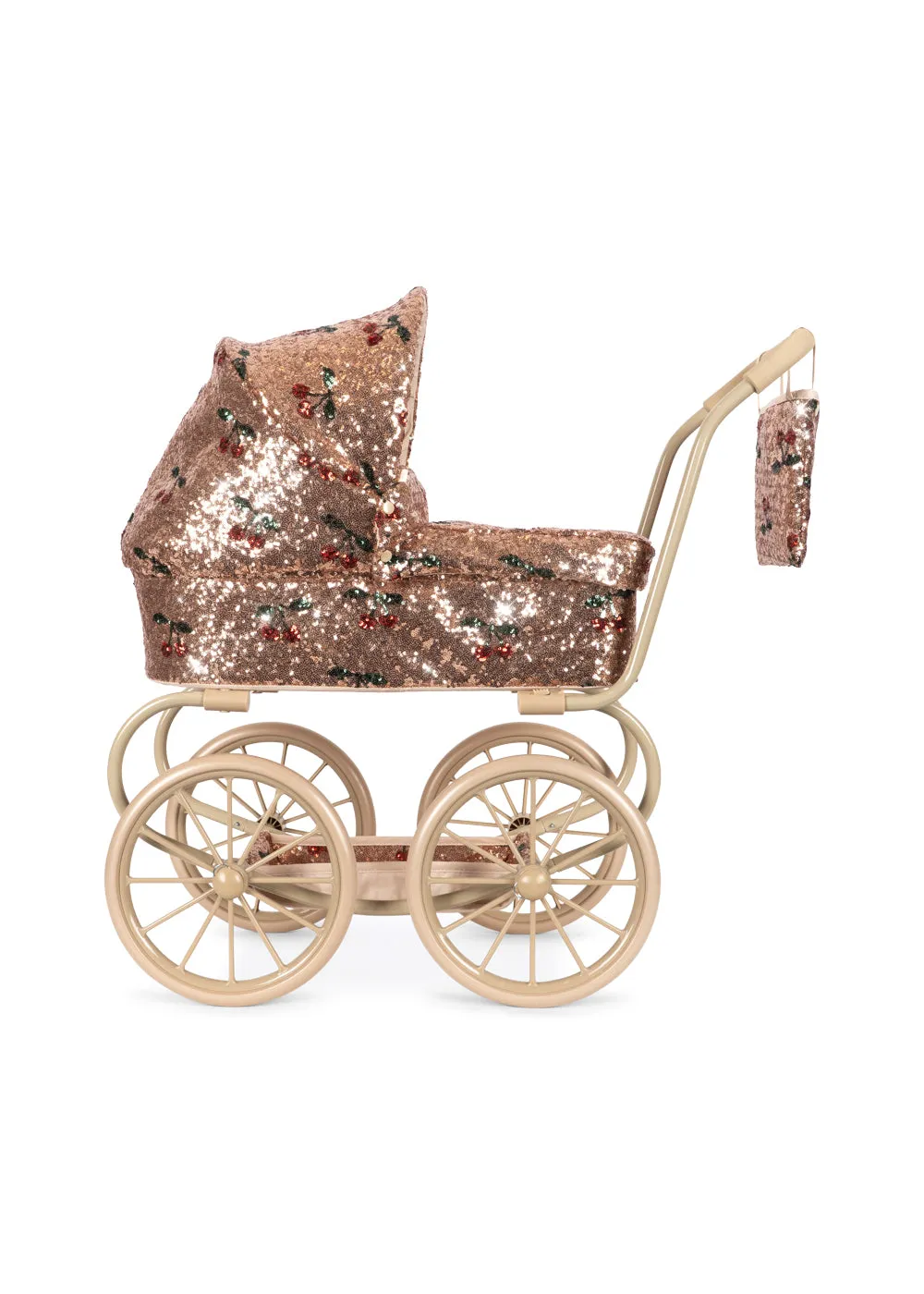 Konges Sløjd Minnie poppenwagen cherry sequin