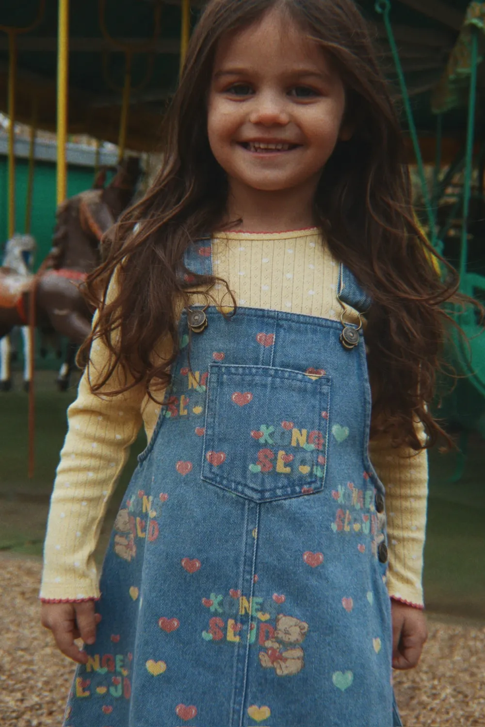 Konges Sløjd Minnie blouse dot golden biokatoen