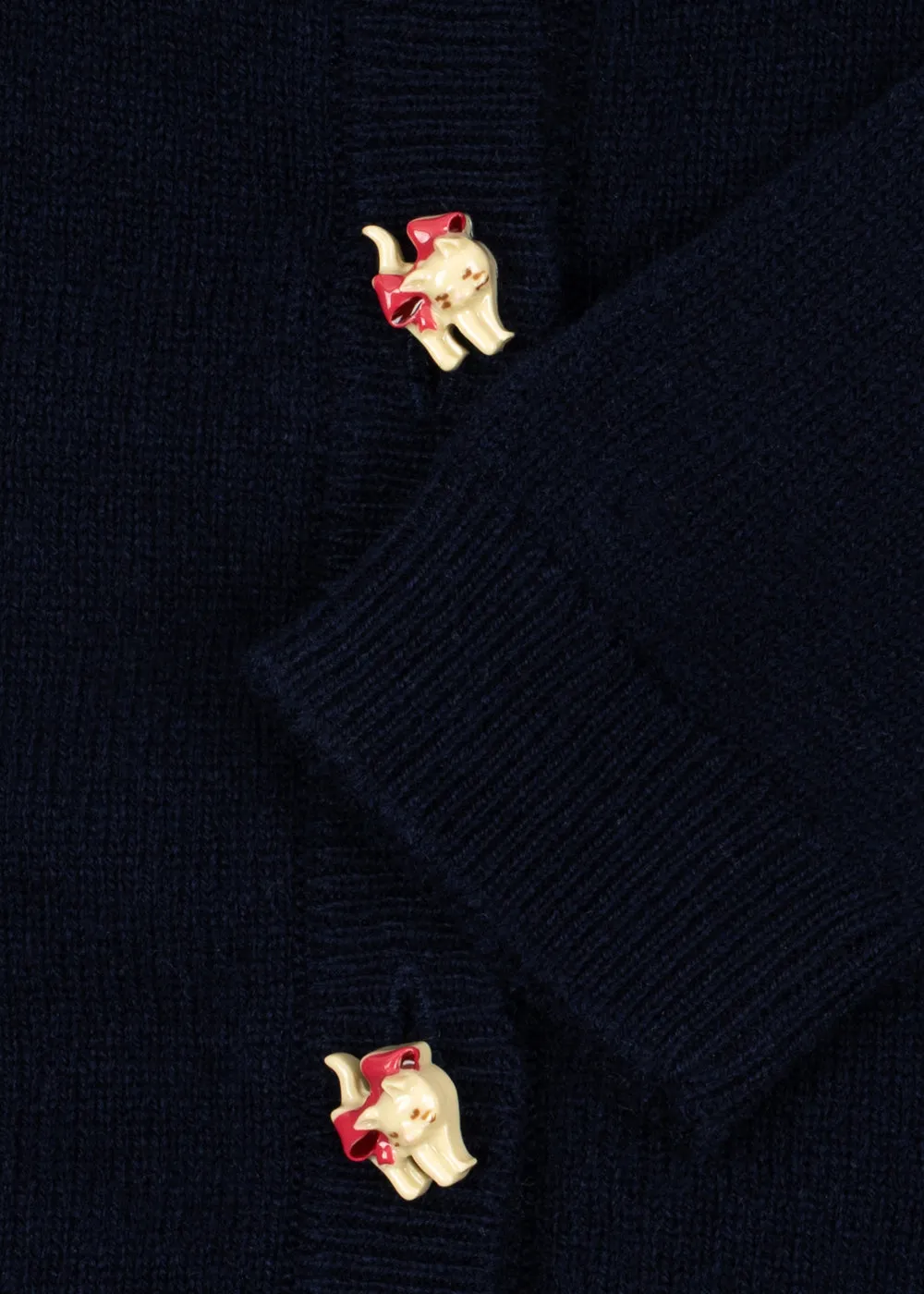 Konges Sløjd Cattie Cardigan babyvest blauw wol