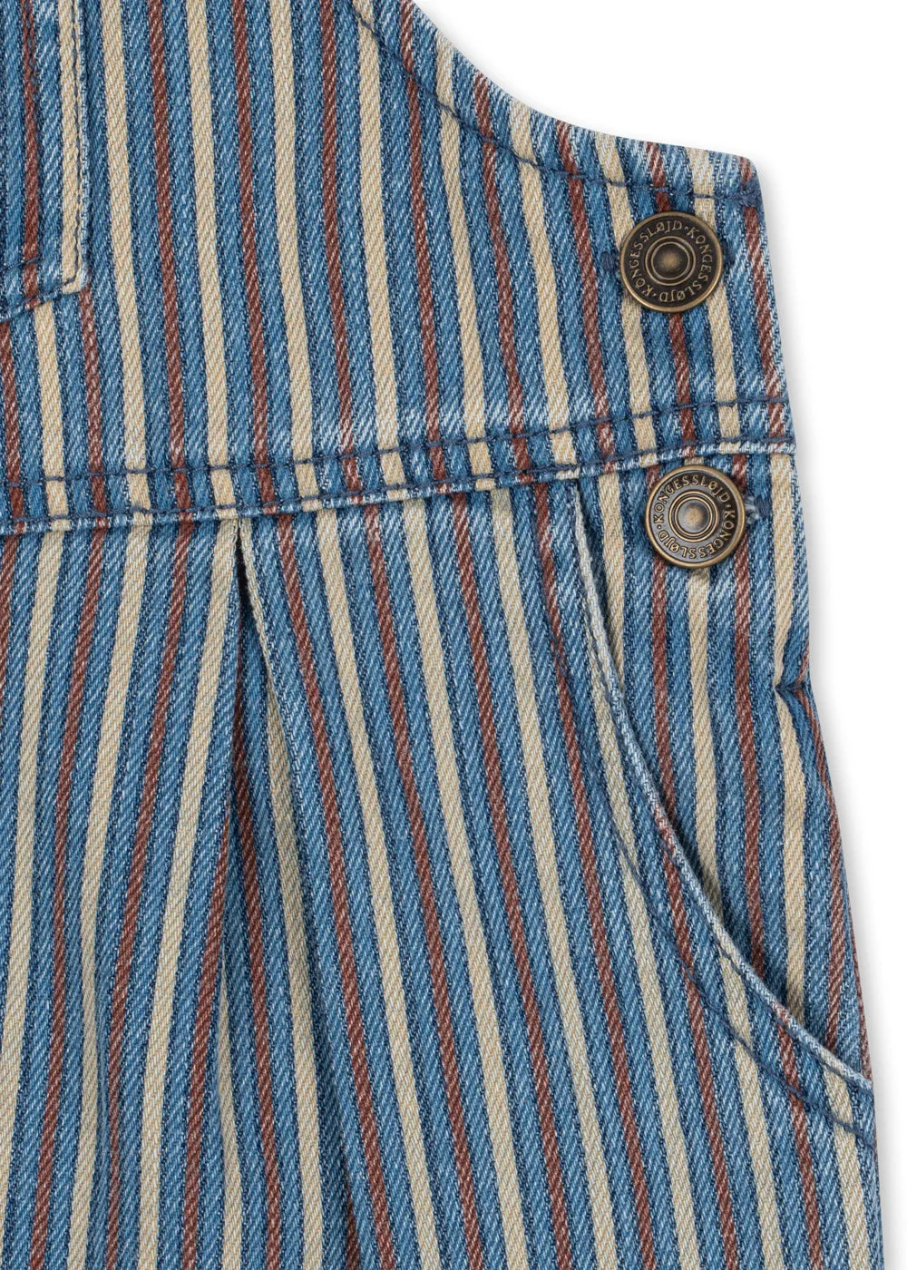 Konges Sløjd Magot Tuinbroek tricolore bleu denim