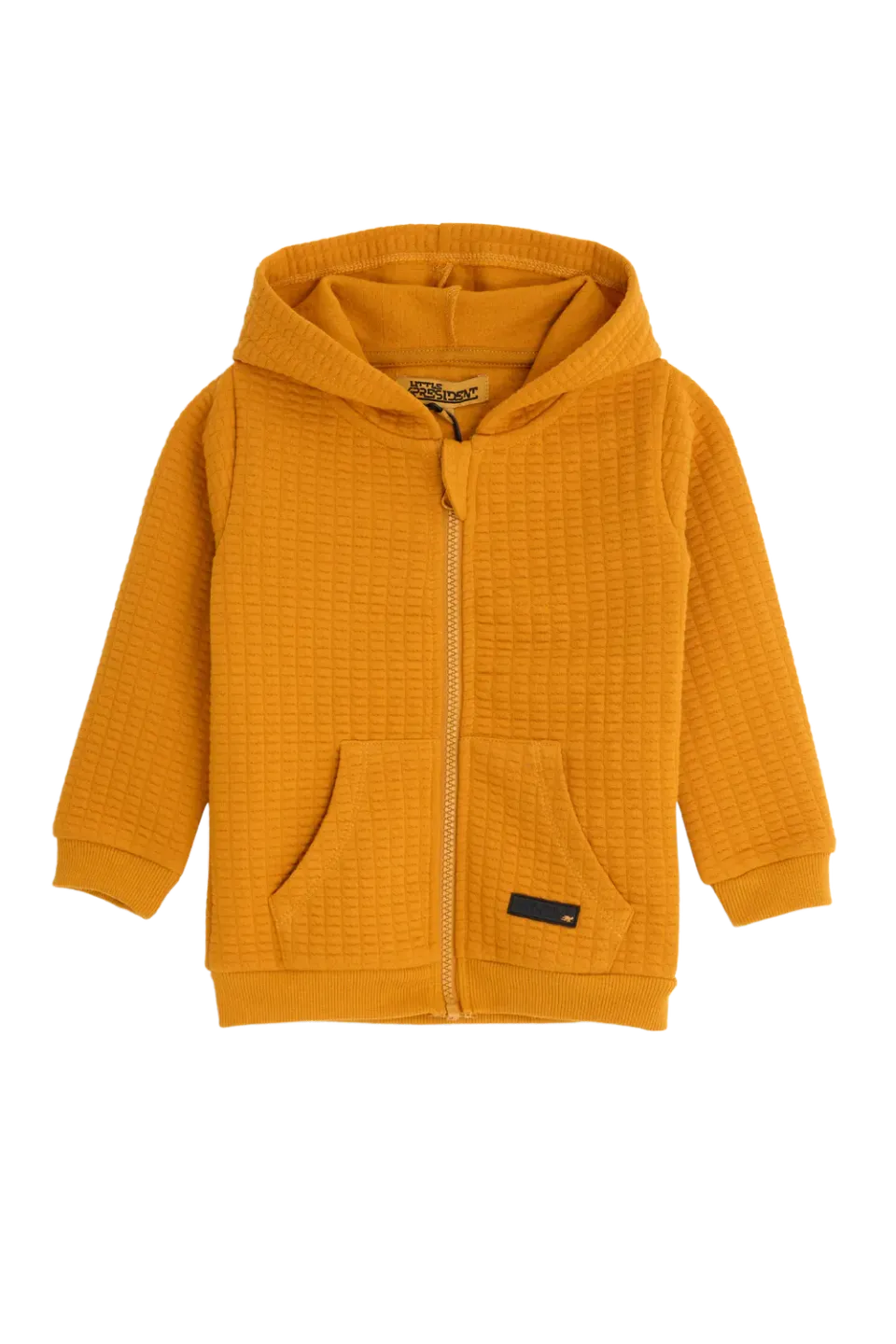 4PRESIDENT Bart Sand hoodie zand wafelkatoen