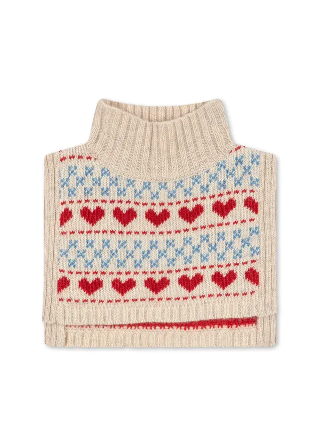 Konges Sløjd Belou Nekwarmer Heart Wolmix