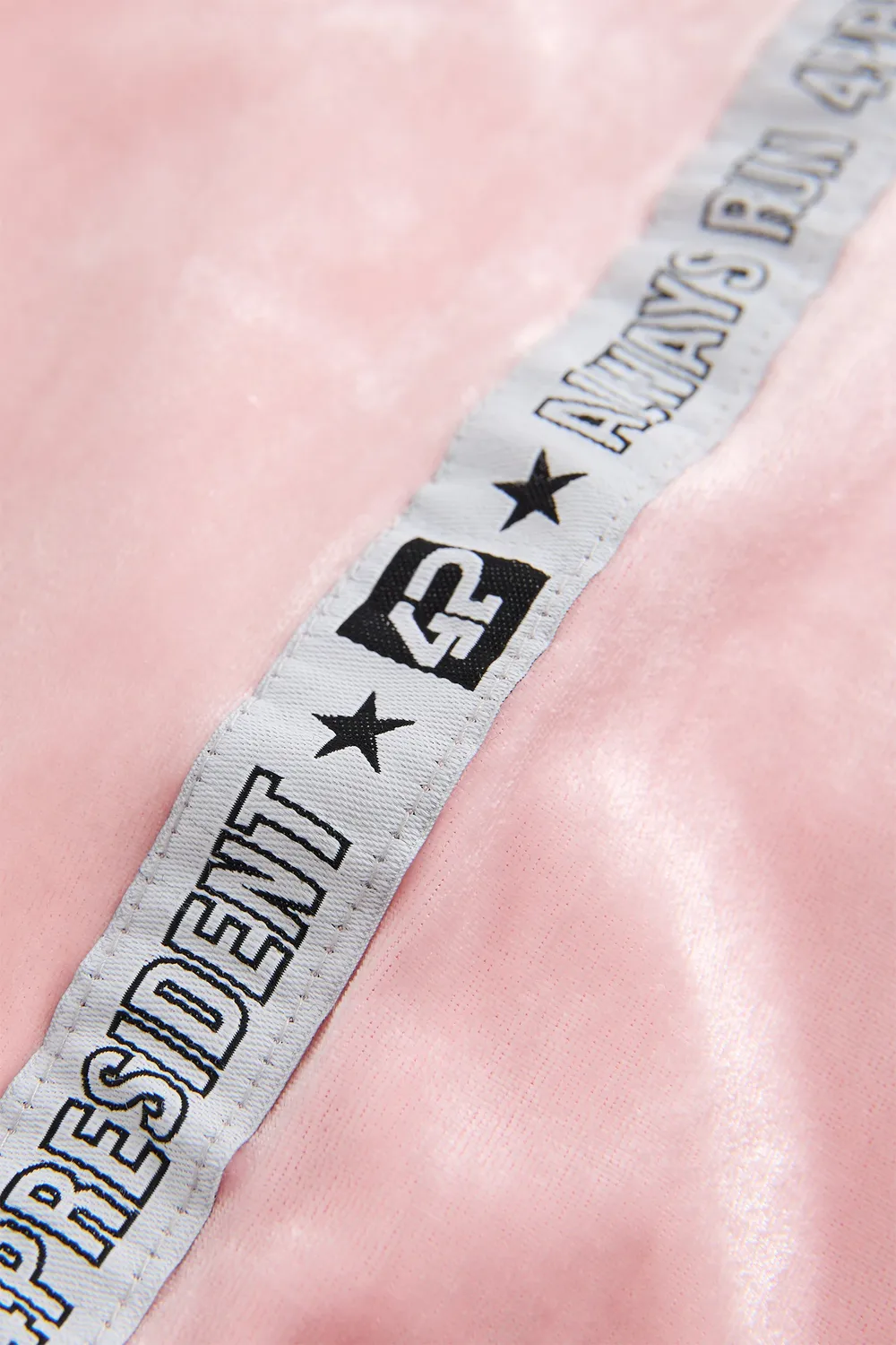 4PRESIDENT Alicia joggingsbroek Dust Pink velvet