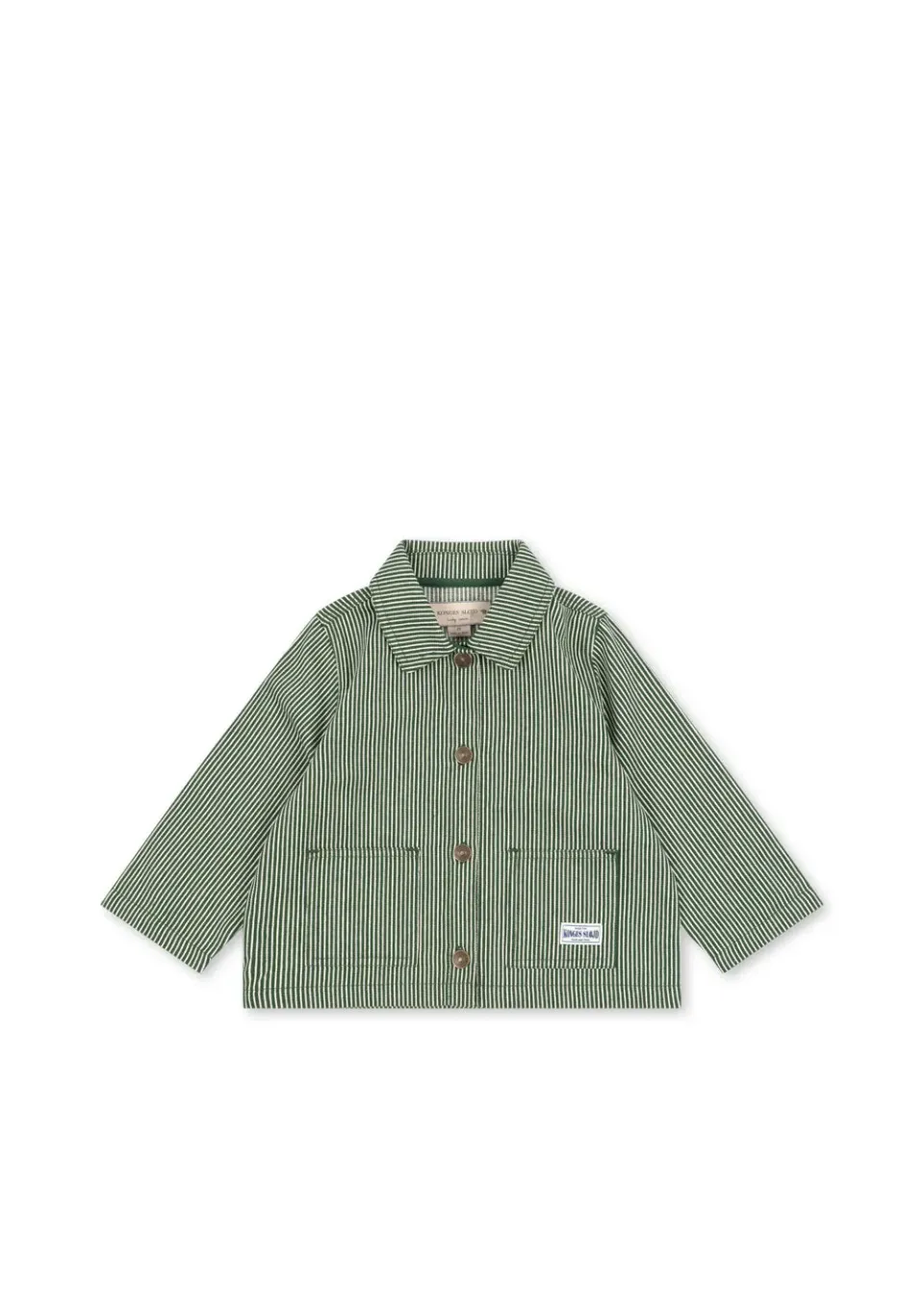 Konges Sløjd Luc overshirt milk verte stripe