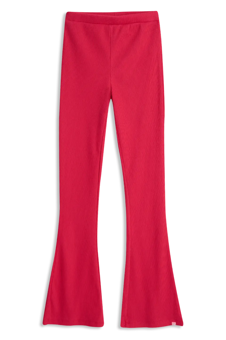 4President Roxy Fuchsia flare broek roze ribstof