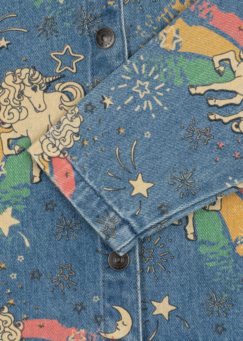 Konges Sløjd Magot jas born to sparkle eenhoorn denim