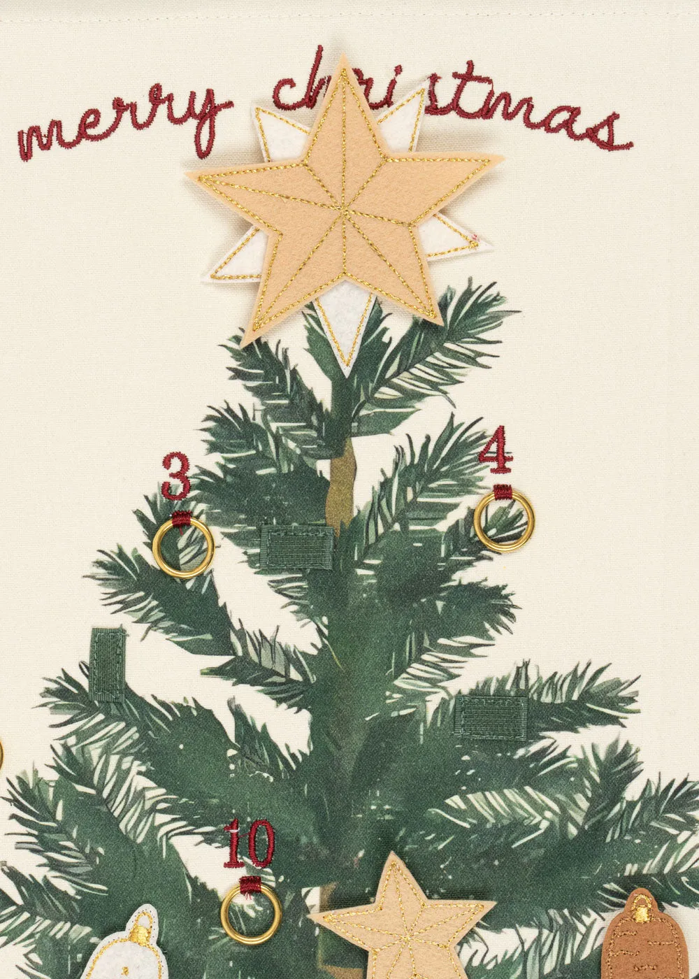 Konges Sløjd Adventskalender Katoen Seedpearl 80x60 cm