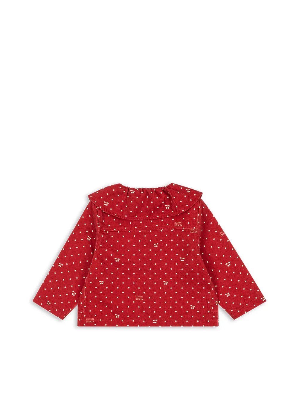 Konges Sløjd Magot Overhemdjas Cherry Dot Derby denim