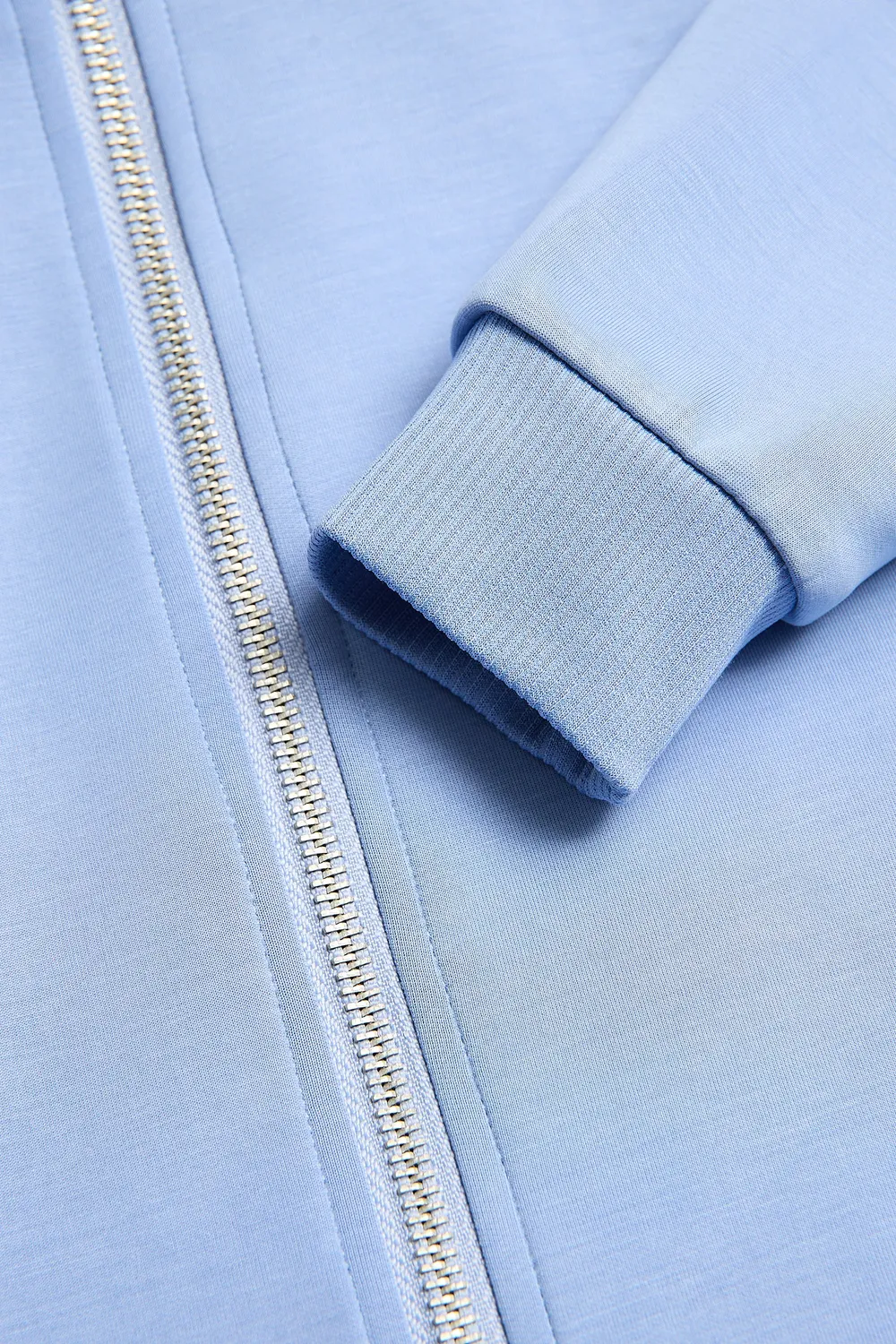 4President Mia Light Blue vest met rits meisjes modal
