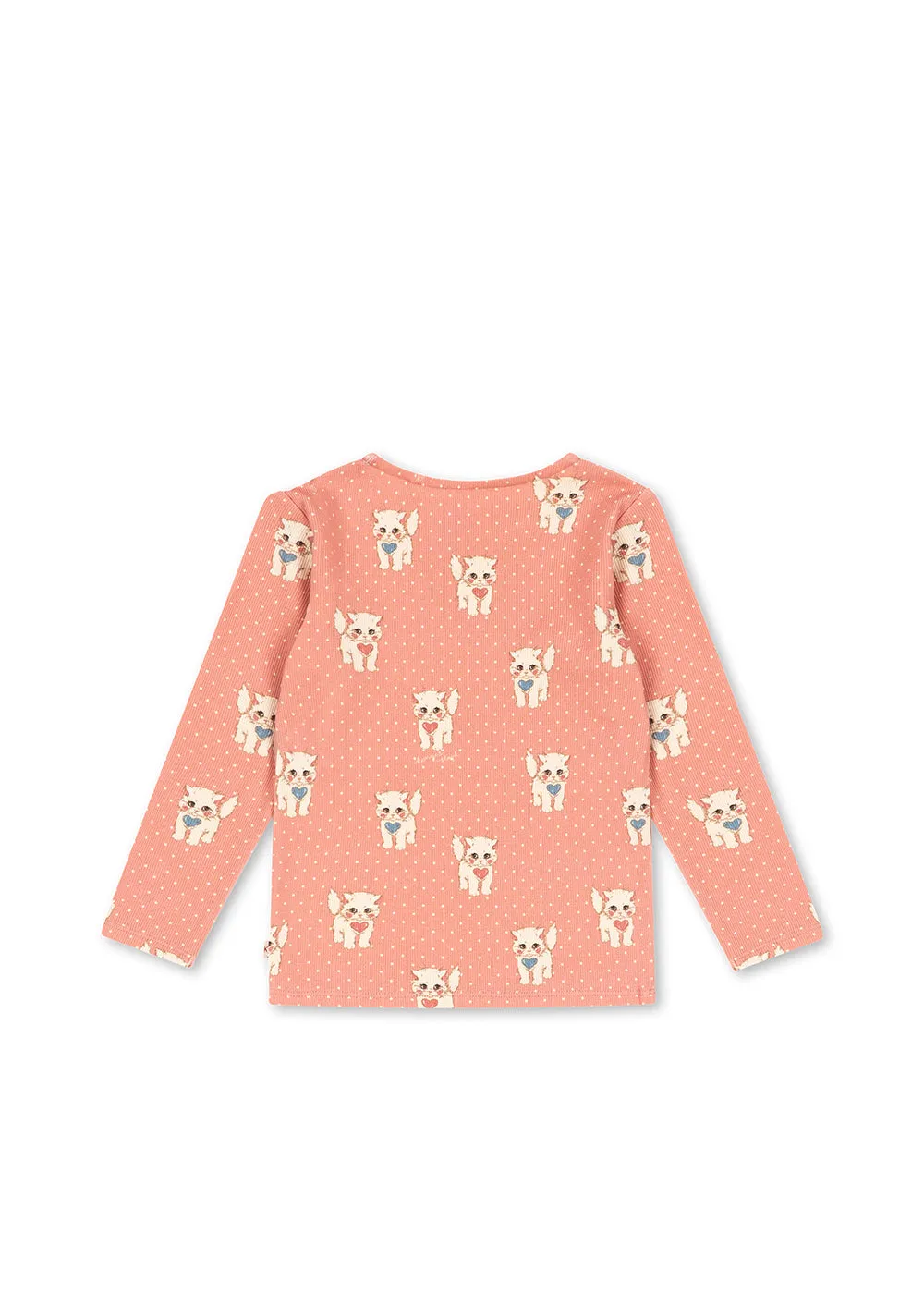 Konges Slöjd Ella longsleeve ciao miao rose biokatoen