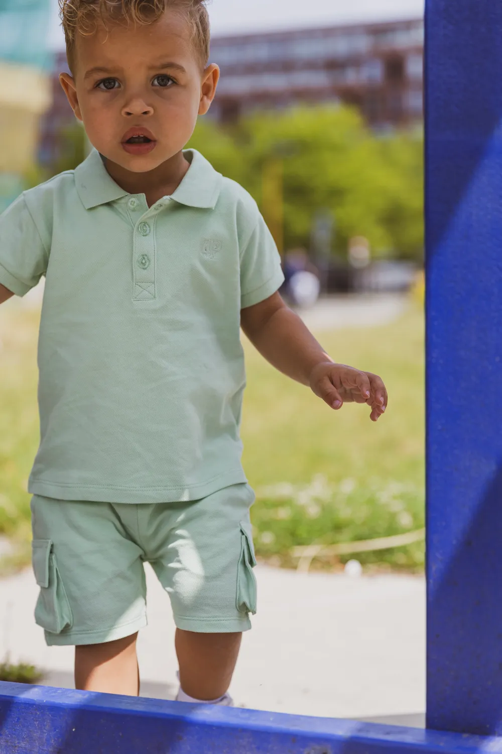 4President Dex Pastel Green polo pastelgroen