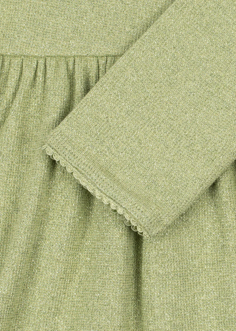 Konges Sløjd Roli jurk leek green rib biokatoen