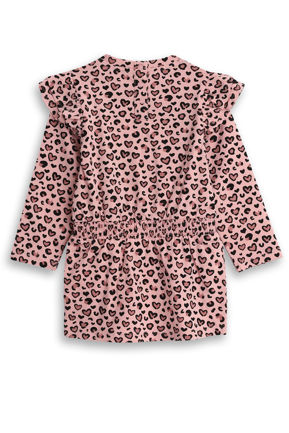 4PRESIDENT Fieke Mellow Rose Leopard jurk meisjes katoen