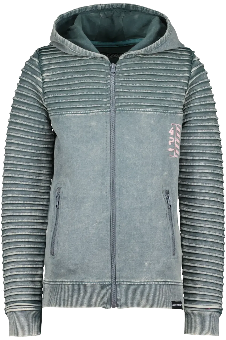 4President Maarten Unexplored hoodie jongens rits