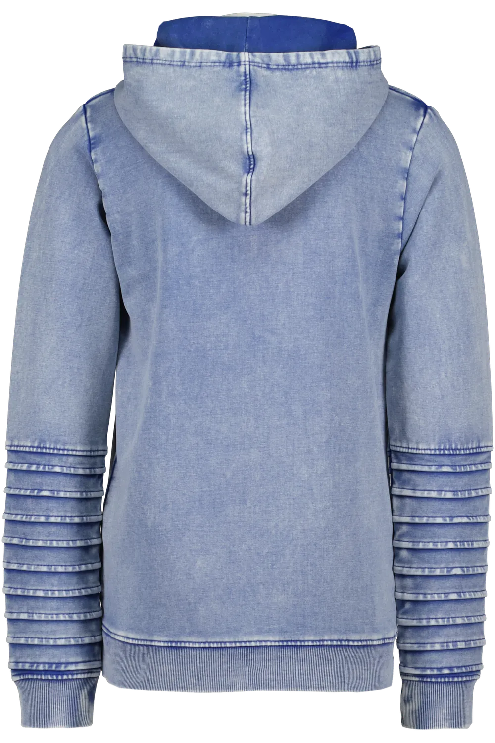 4PRESIDENT Tarik hoodie Clematis Blue acid wash