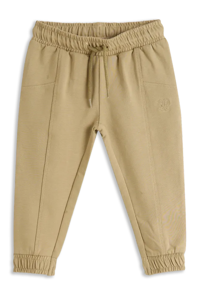4PRESIDENT Dennis Twill joggingbroek bruin katoen