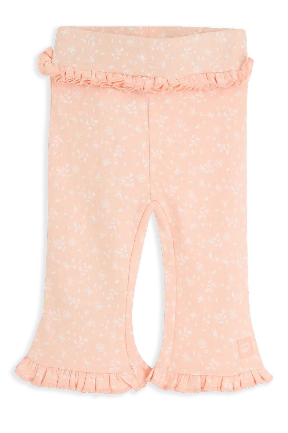 4President Yfke Pink babybroek flared bloemen katoen
