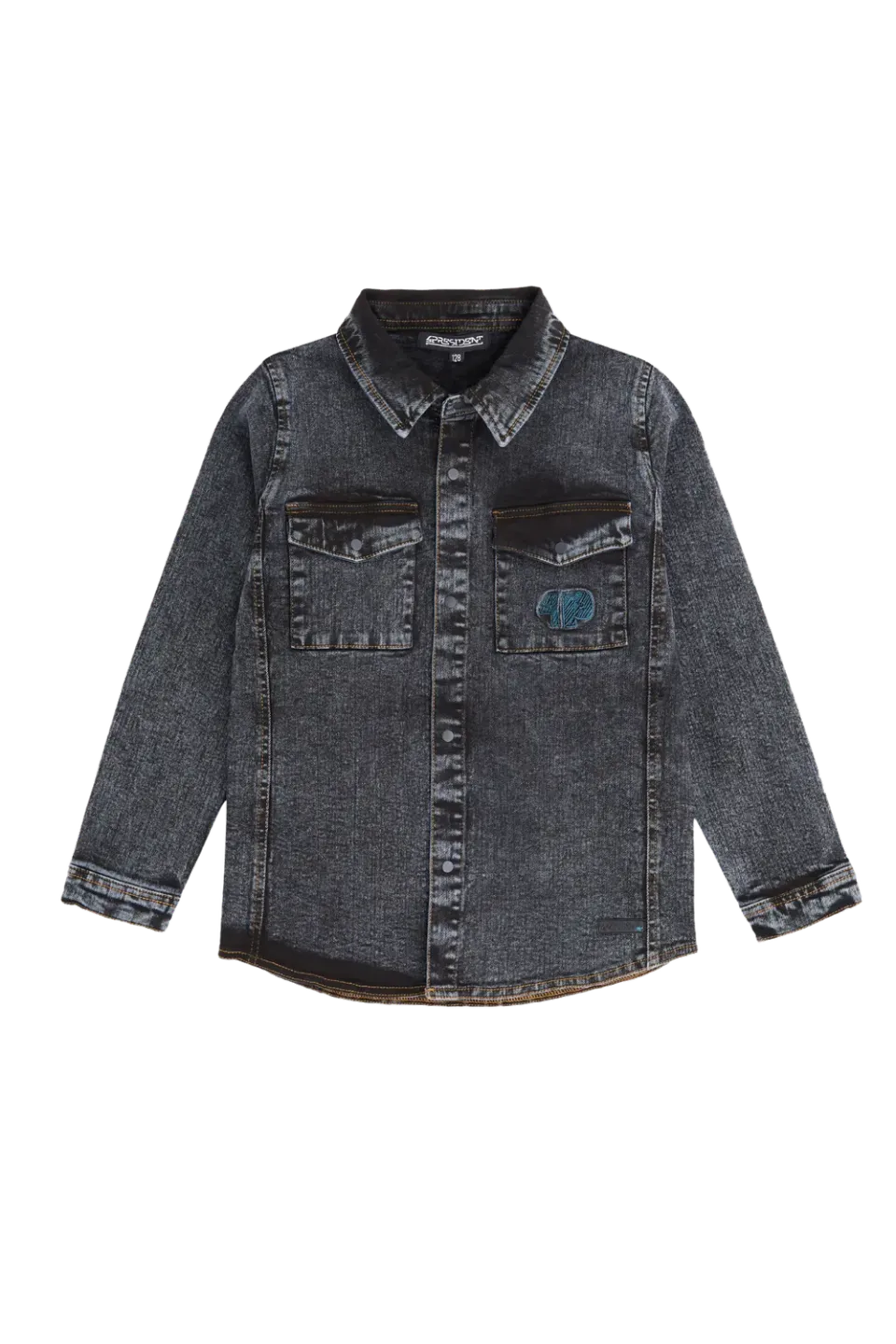 4PRESIDENT Bert Black longsleeve jongens flanellook