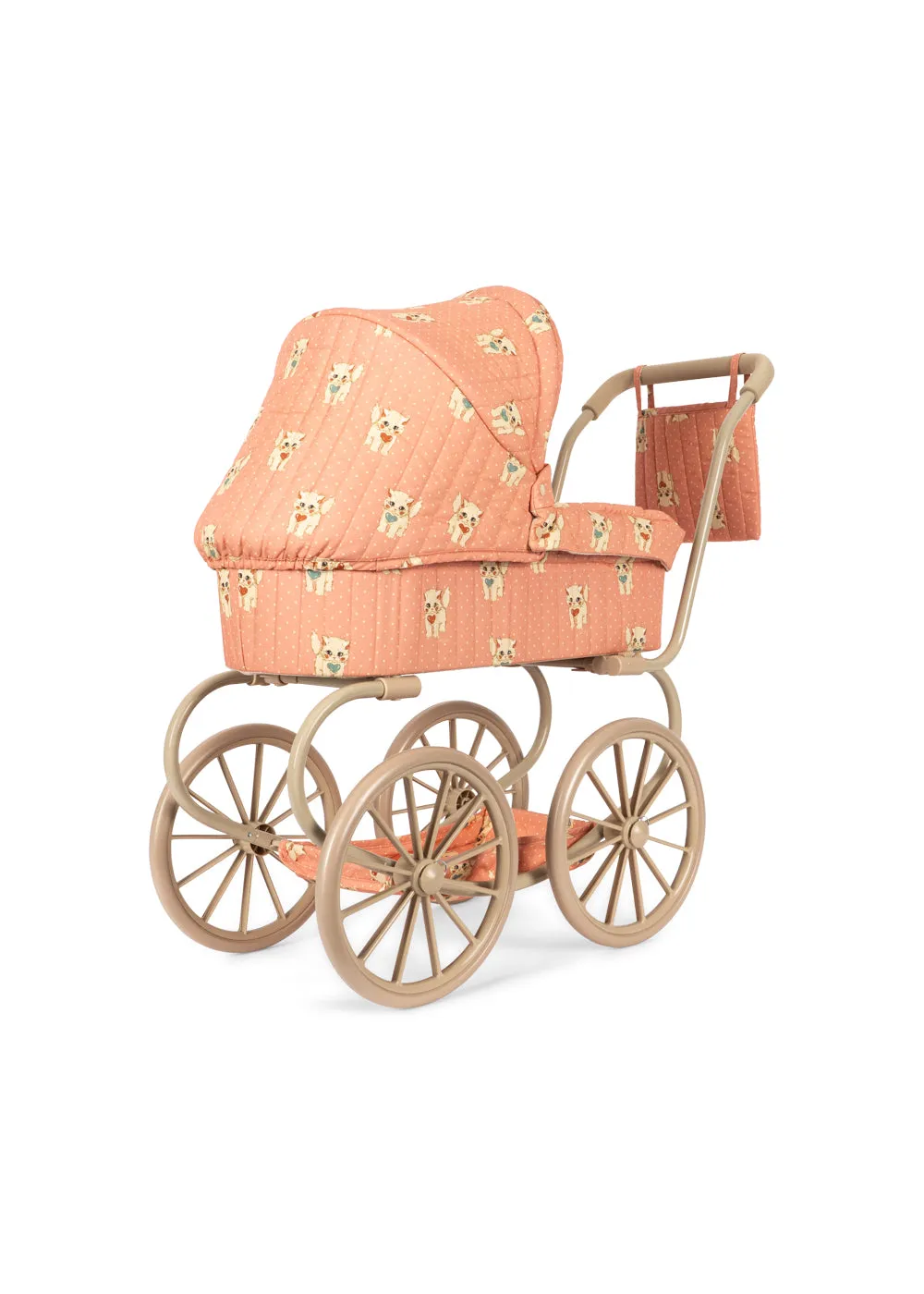 Konges Sløjd Minnie poppenwagen ciao miao rose vintage