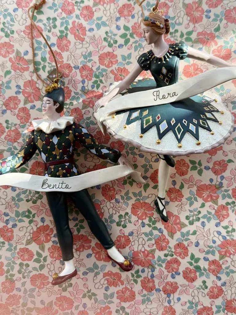 Konges Sløjd harlekijnballerina kerstornament multi 14 cm