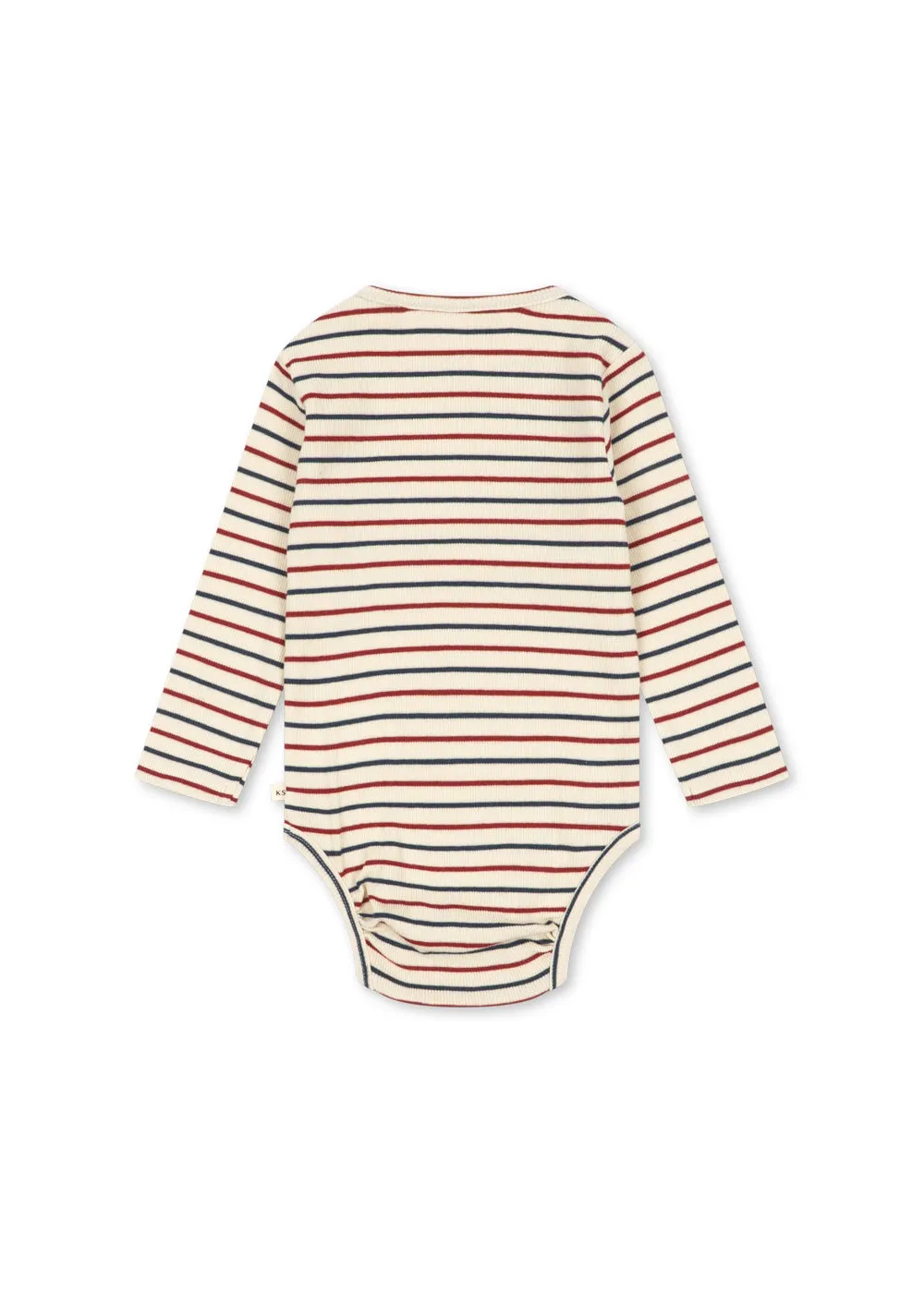 Konges Sløjd Voco romper tricolore bleu modalmix baby