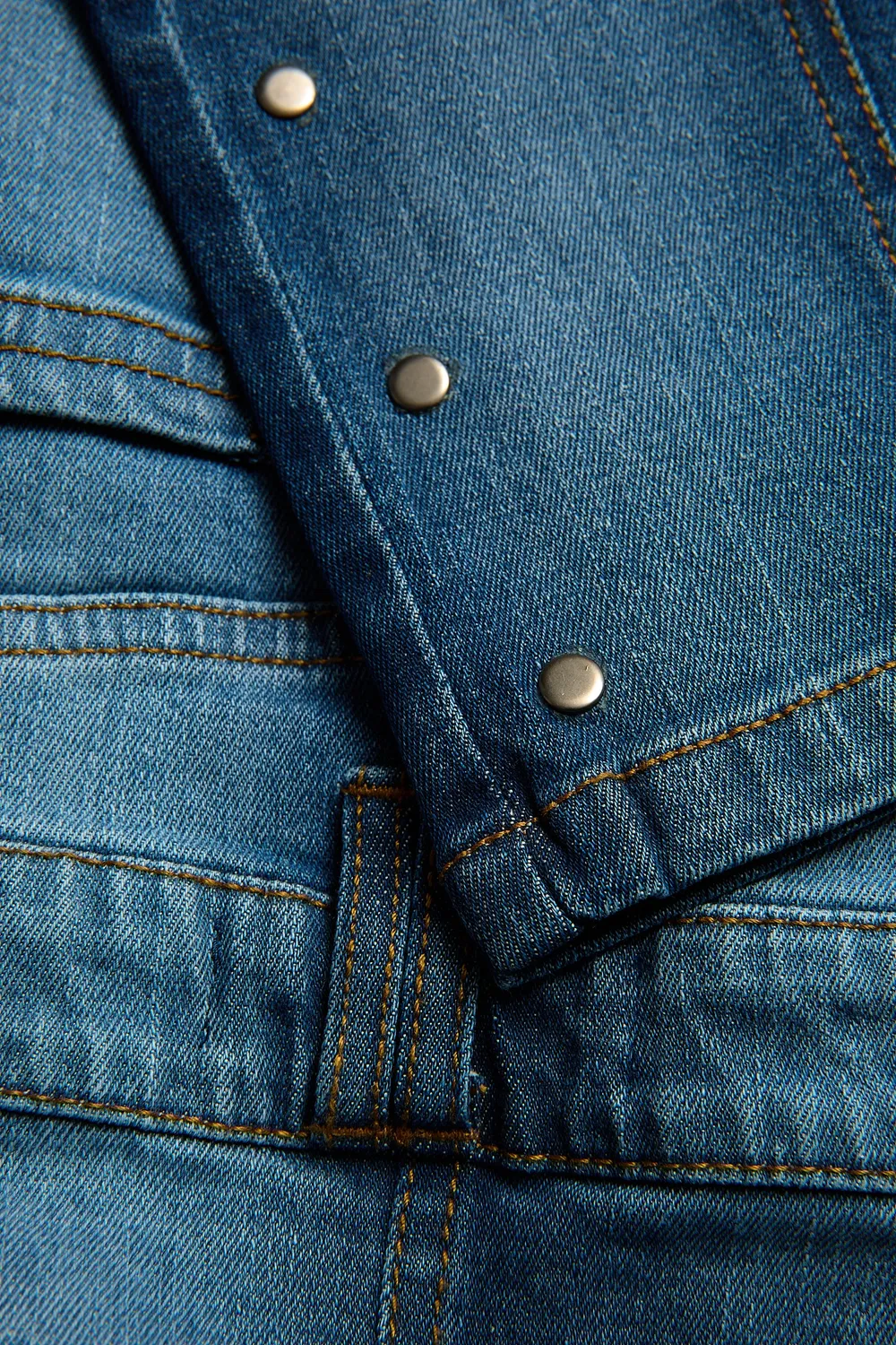 4President Kitty Blue tuinbroek blauw meisjes denim