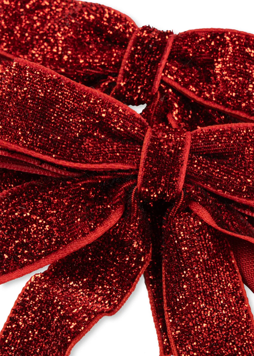 Konges Sløjd haarclips strik red glitter 2-pack