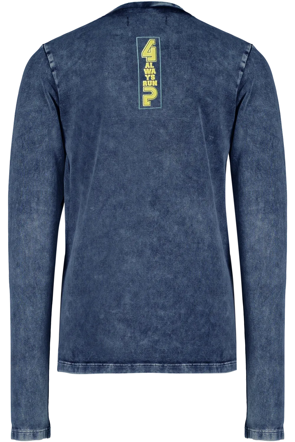 4President Maas Navy longsleeve acid wash jongens