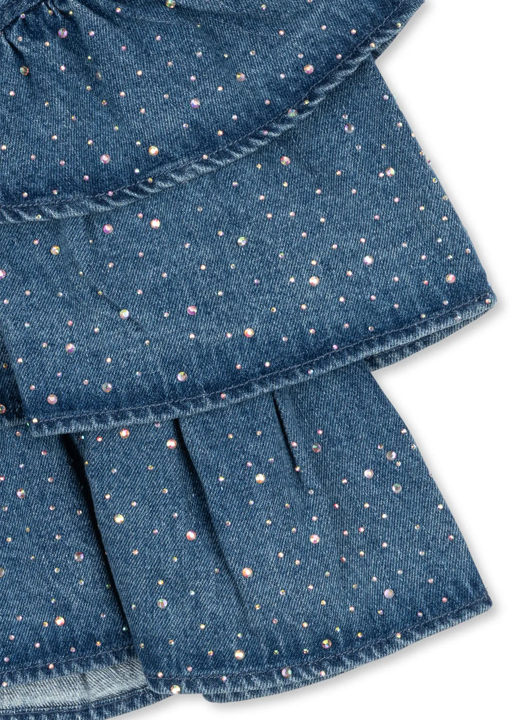 Konges Sløjd Elba jurk denim sparkle glitter