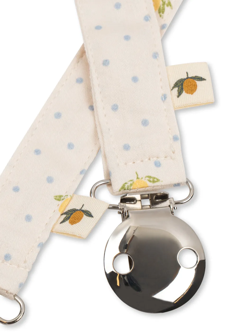 Konges Sløjd Speenkoord Lemon Dot 2-pack speenclip