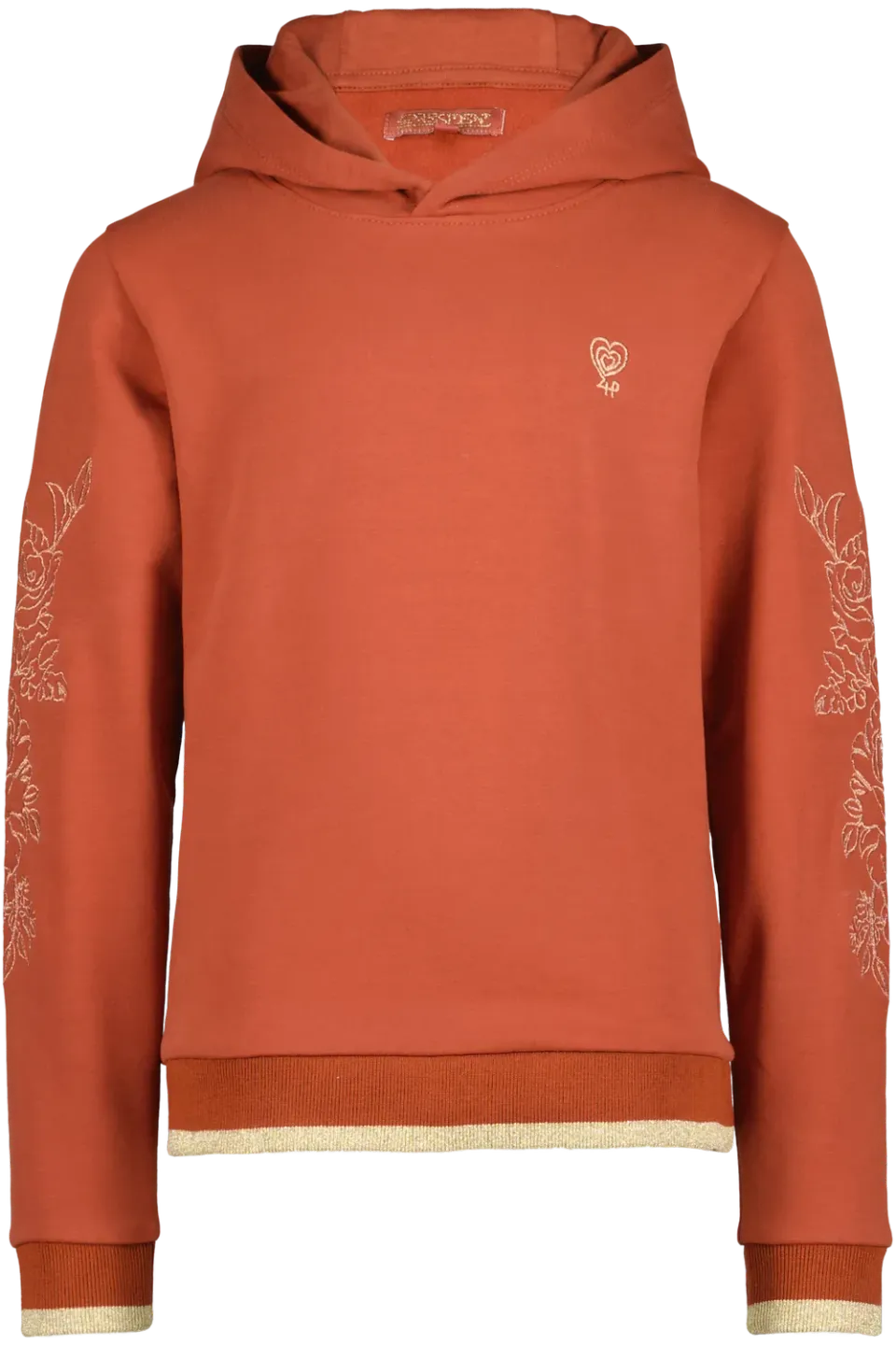 4President Irma sweater meisjes met capuchon koper