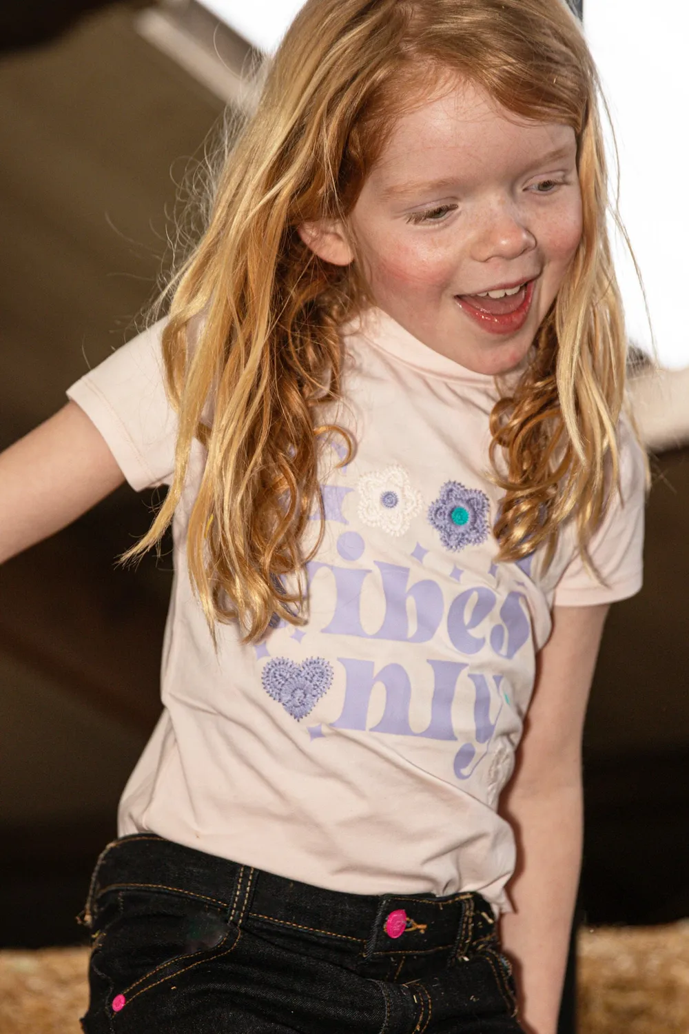 4President Ginny T-shirt Icy Pink meisjes katoen