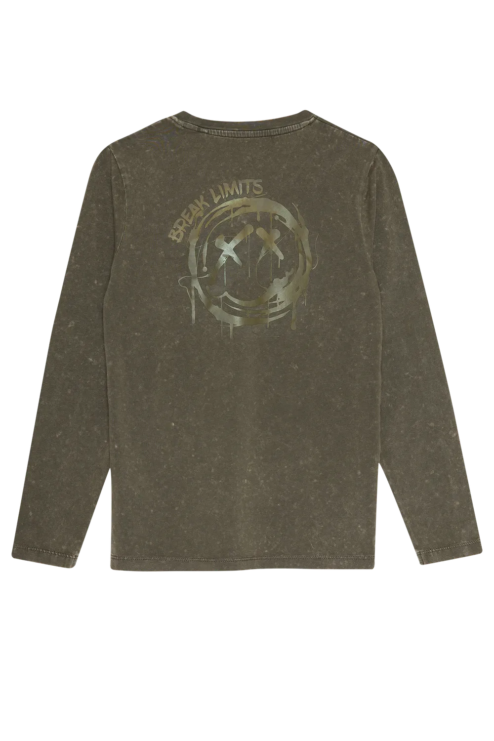 4President Noud longsleeve jongens grijs print