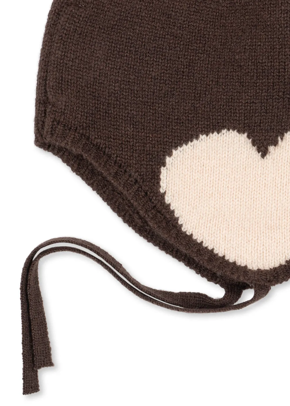 Konges Sløjd Collette muts chocolate brown wol
