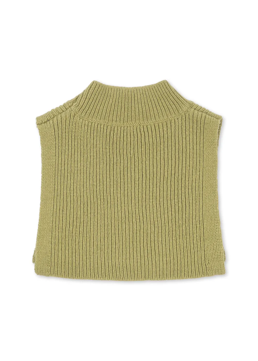 Konges Sløjd Basil nekwarmer pale olive green wol