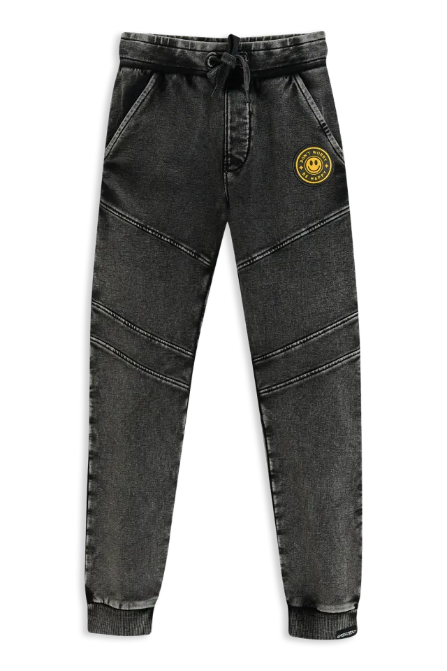 4PRESIDENT Nancy Black joggingbroek zwart katoen