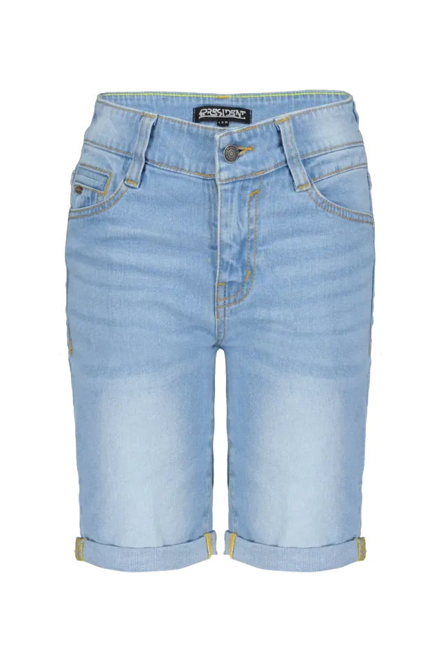 4President Mason jeans short lichtblauw 5-pocket