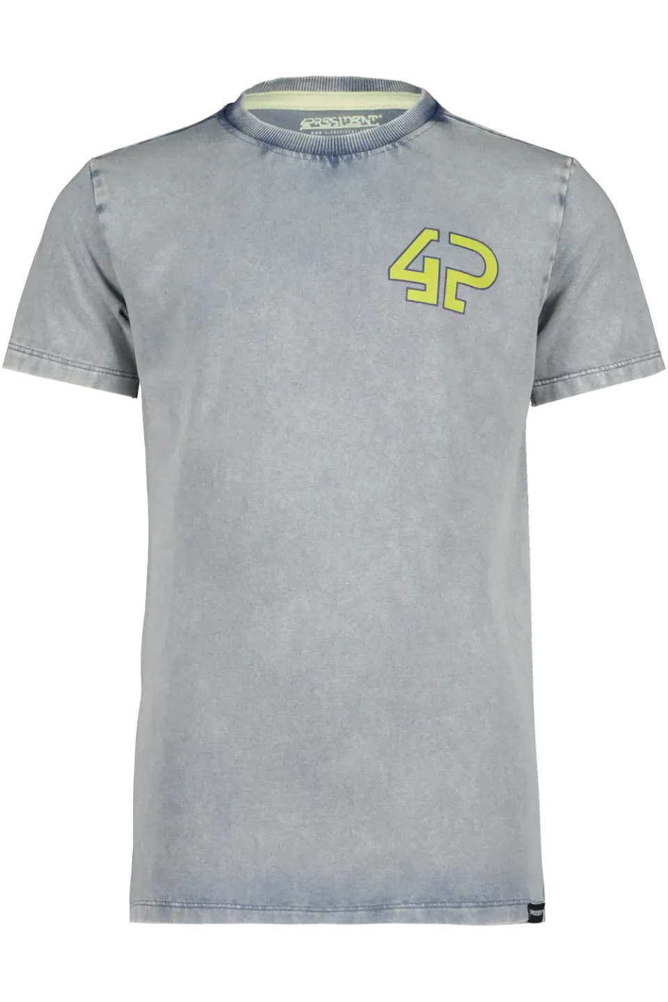 4President Thomas T-shirt bleach katoen acid wash