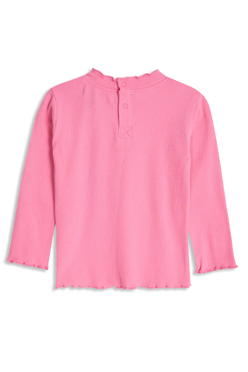 4PRESIDENT Bregje Pink longsleeve meisjes ribstof