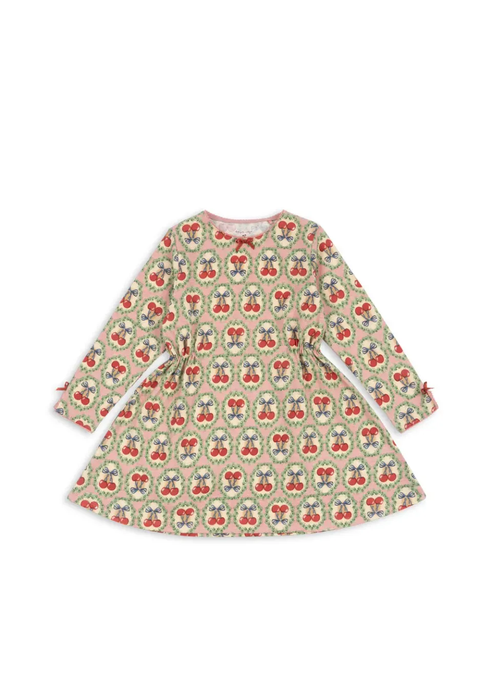 Konges Sløjd Drey jurk cherry bow biokatoen jersey