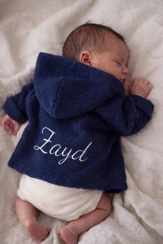 Louloúdi Syp teddy jasje katoen marineblauw