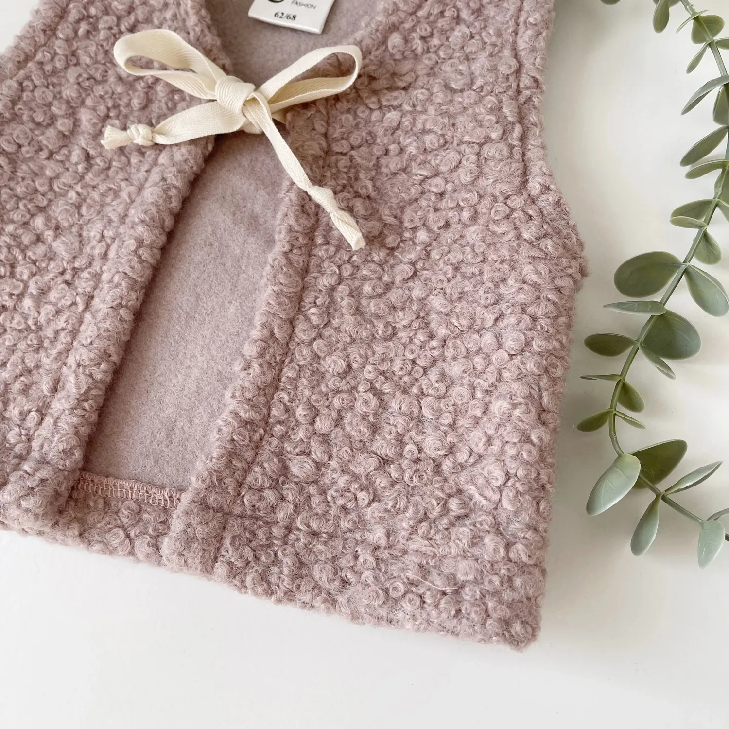 SODA FASHION boucle teddy gilet roze zacht