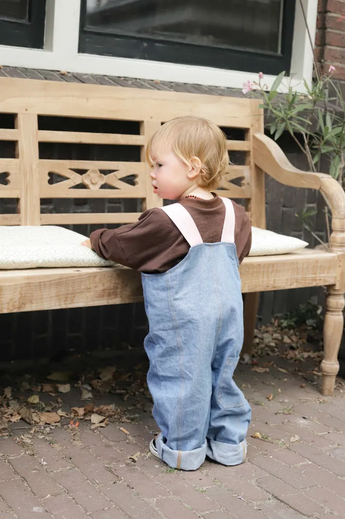 Louloúdi Sam salopette denim midblauw verstelbaar