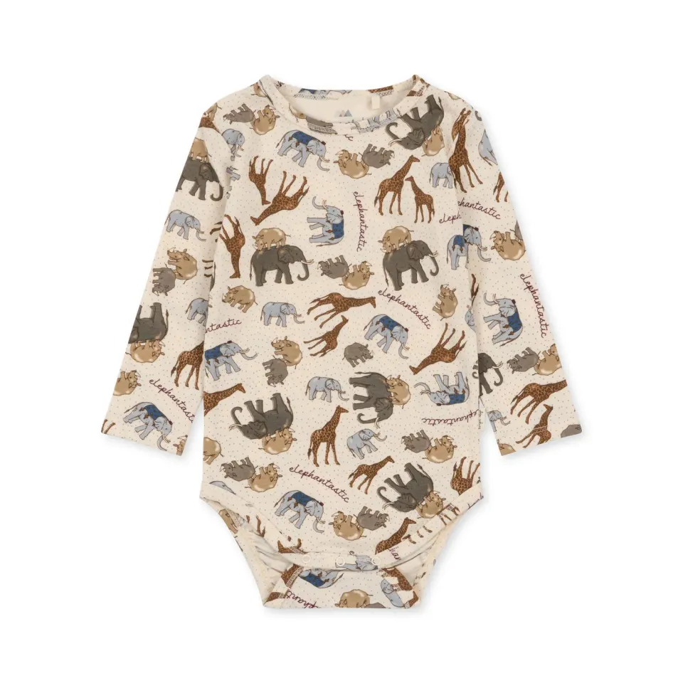 Konges Sløjd Basic Romper elephantastic biokatoen