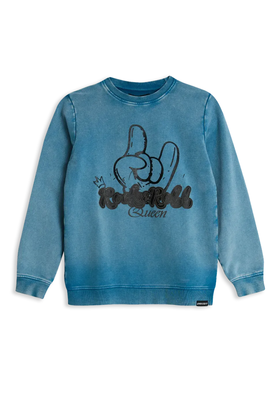 4PRESIDENT Nathalie trui Blue meisjes rockprint