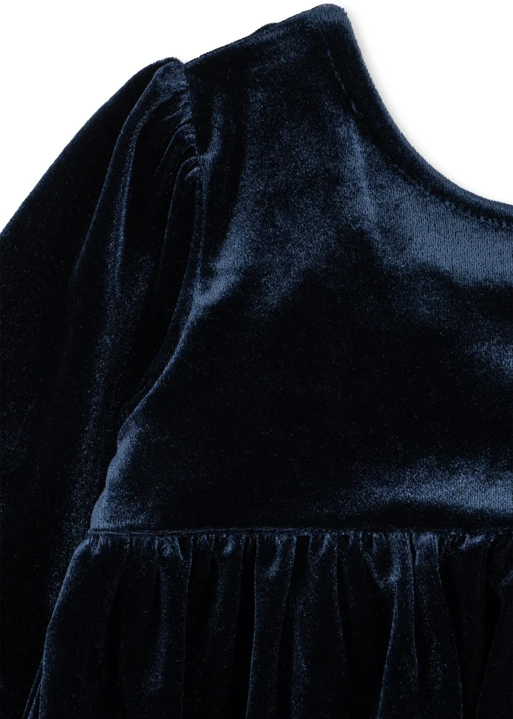 Konges Sløjd Gia jurk met strik navy blazer velours