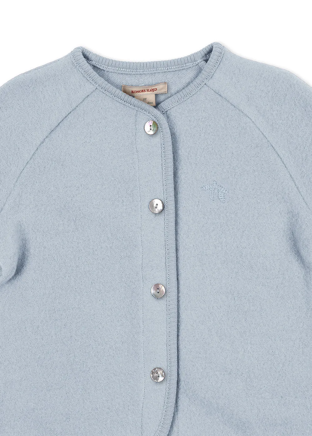 Konges Sløjd Saga vest blue sky wol fleece