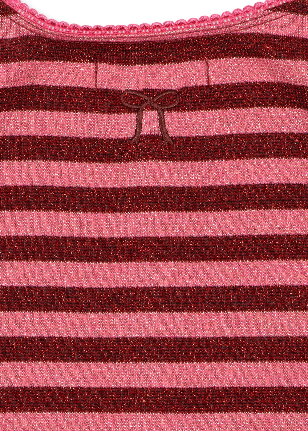 Konges Sløjd Roli streep cardigan pinky stripe glitter