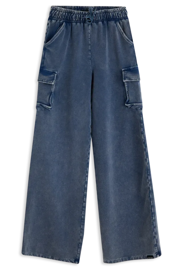 4President Maxim cargo broek denim wash stretch